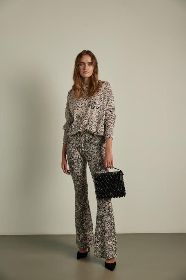 Pants Kaluli heritage garden - It's back, our beloved print on knit. Made from 100%... - 2/3