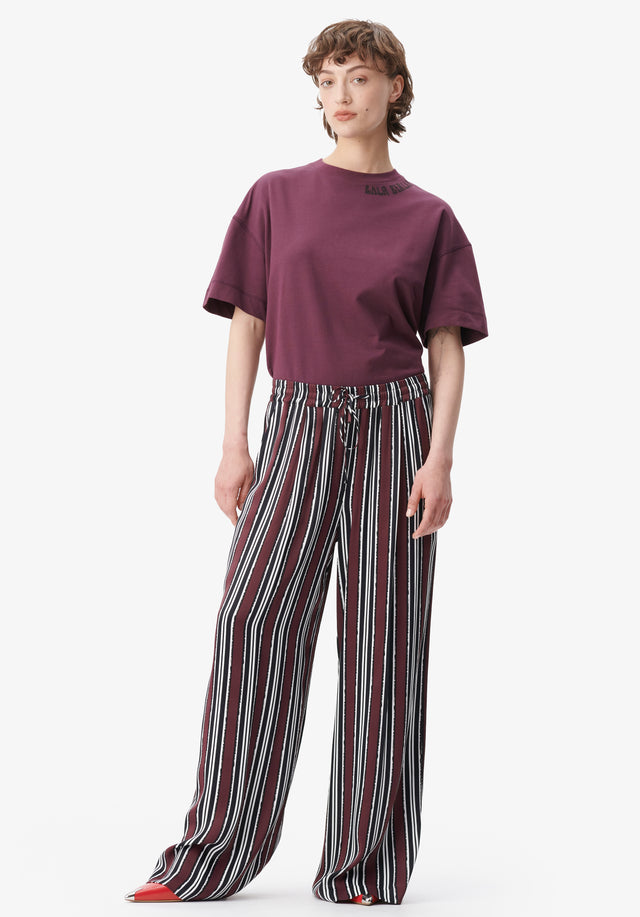 Pants Perlo shibori stripe - With a modern pinstripe pattern, these slouchy, wide leg pyjamas... - 3/7