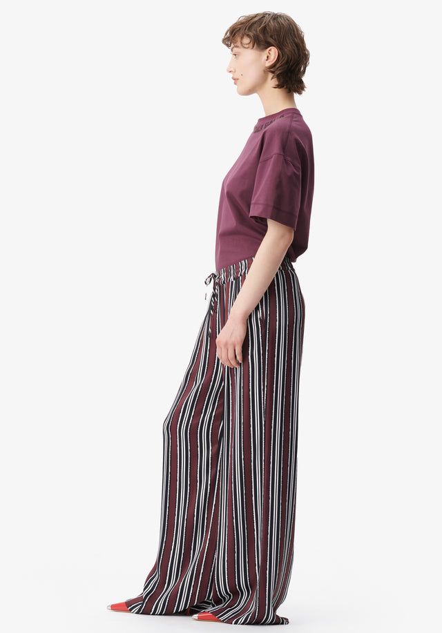 Pants Perlo shibori stripe - With a modern pinstripe pattern, these slouchy, wide leg pyjamas... - 4/7