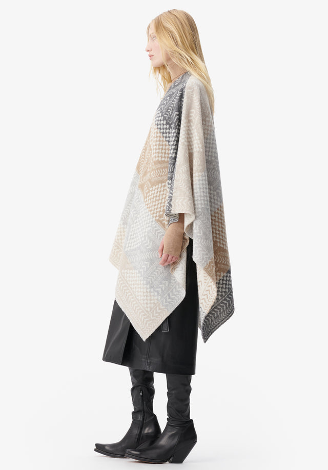 Poncho Pineo heritage star multicolor - Introducing Pineo, our seasonal poncho for fall/winter 23. With color... - 2/8