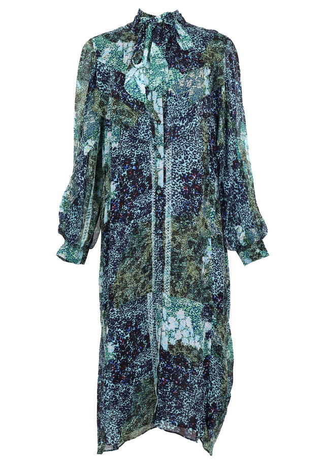 Pre-loved Dress Daniella - M Secret Garden - This feminine dress made of 100% viscose and adorned with... - 1/1
