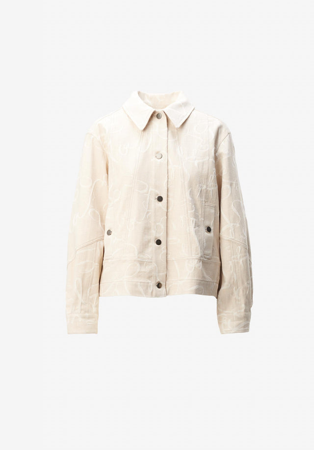 Jacket Jacek lalagram jacquard sesame - Drawing inspiration from the iconic work jackets of the seventies,... - 3/3