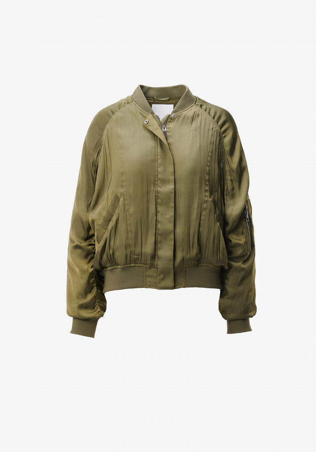 Jacket Jordin olive night - Not your average bomber jacket! This piece is truly special... - 2/3
