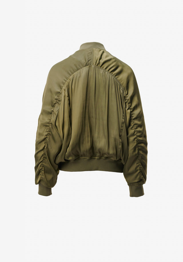 Jacket Jordin olive night - Not your average bomber jacket! This piece is truly special... - 3/3