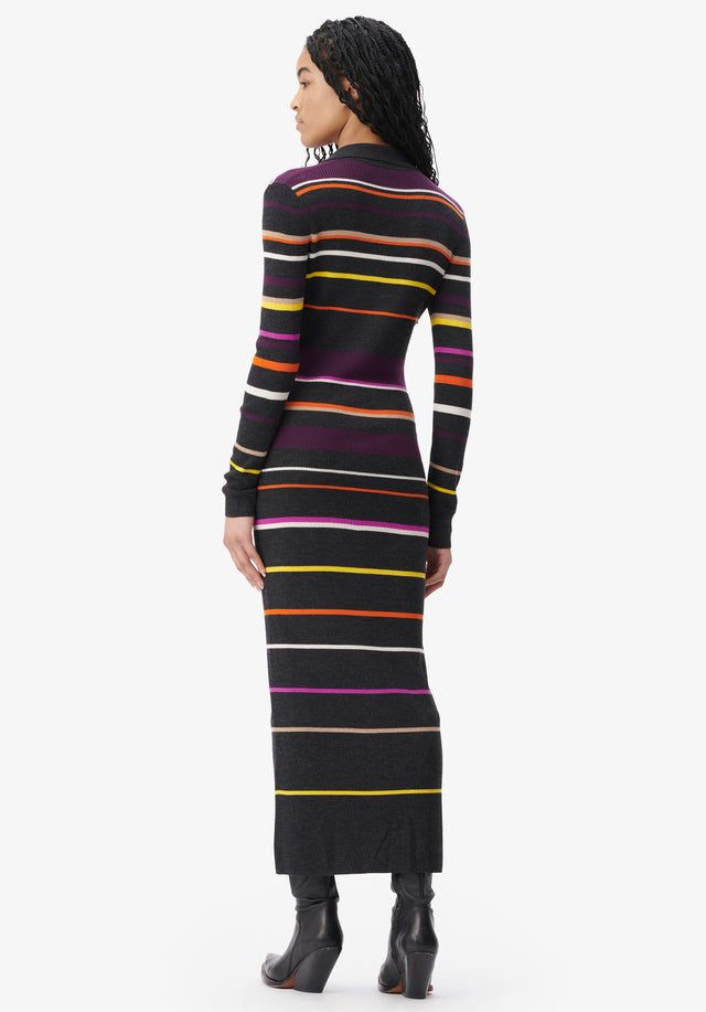 Cardigan Kalliani multicolor stripes on knit - black - Elegante Streifen. Kalliani ist ein leichter Cardigan aus 100 %... - 3/5