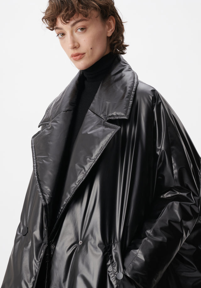 Coat Ophir black - Enjoy the cocoony feel of this very special design this... - 4/6