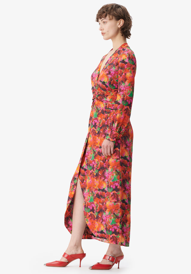 Dress Damala shibori flower - A touch of seduction. An ultra feminine silhouette is enhanced... - 2/5