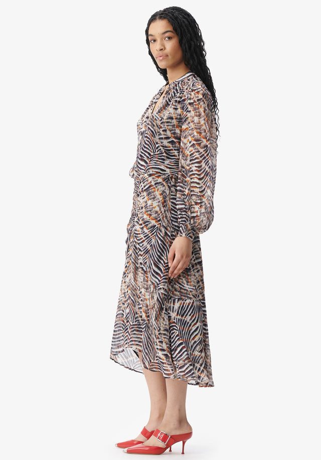 Dress Delio zebra shibori - Feminine Ästhetik trifft auf einen temperamentvollen Print. Dieses unkomplizierte Kleid... - 2/6