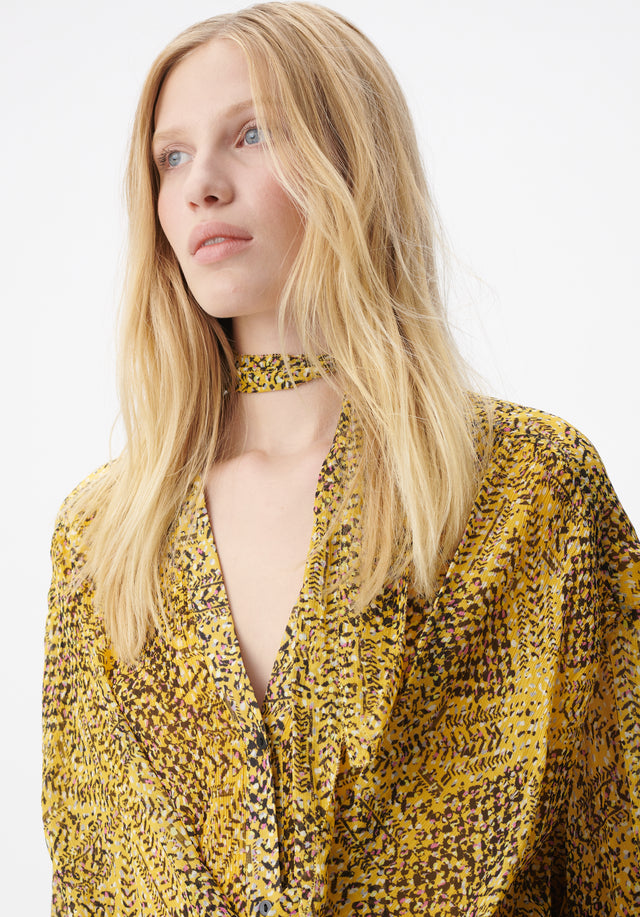 Dress Drina heritage star yellow - Our heritage print for Fall/Winter 23 is inspired by symmetrical... - 4/6
