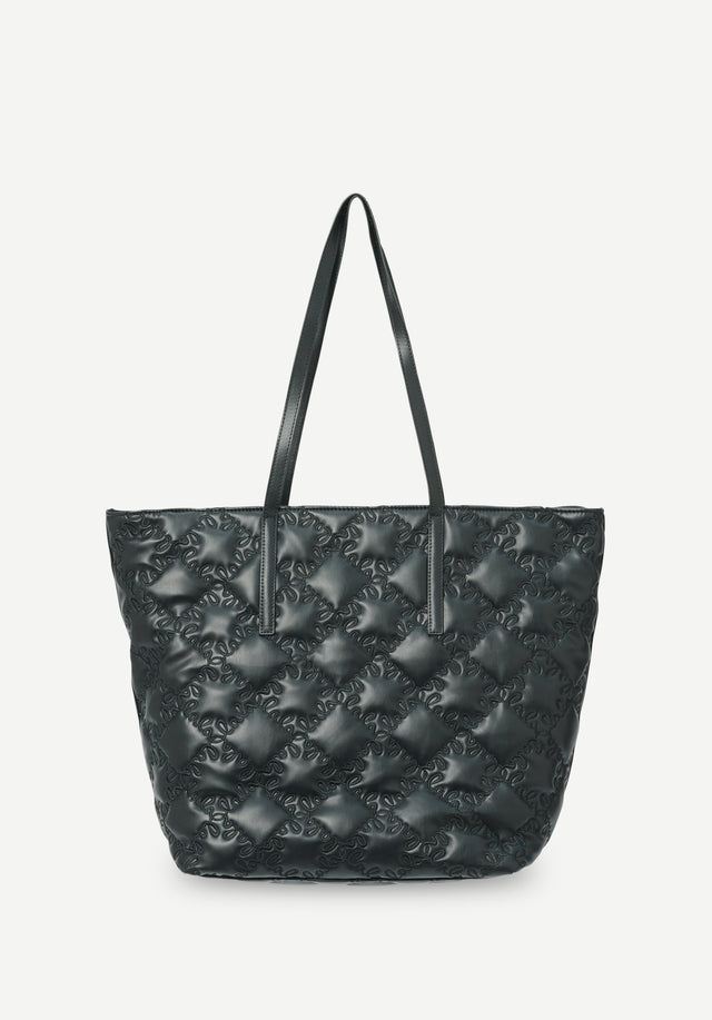 East West Tote Maska lalagram black - An artfully embroidered lala Berlin monogram graces the quilted surface... - 1/7
