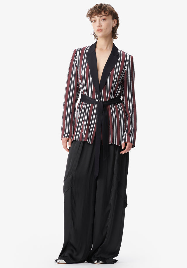 Jacket Jella shibori stripe - Diese umwerfende Anzugjacke im Pyjama-Stil versprüht einen Hauch von Bohème.... - 1/5