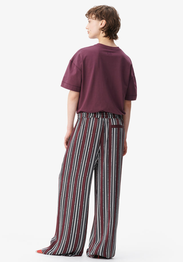 Pants Perlo shibori stripe - Diese lässige Pyjamahose mit weitem Bein und kunstvollem Nadelstreifenmuster ist... - 4/7