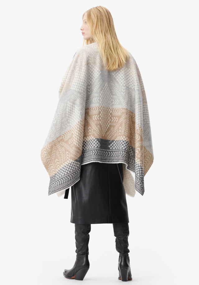 Poncho Pineo heritage star multicolor - Introducing Pineo, our seasonal poncho for fall/winter 23. With color... - 3/8