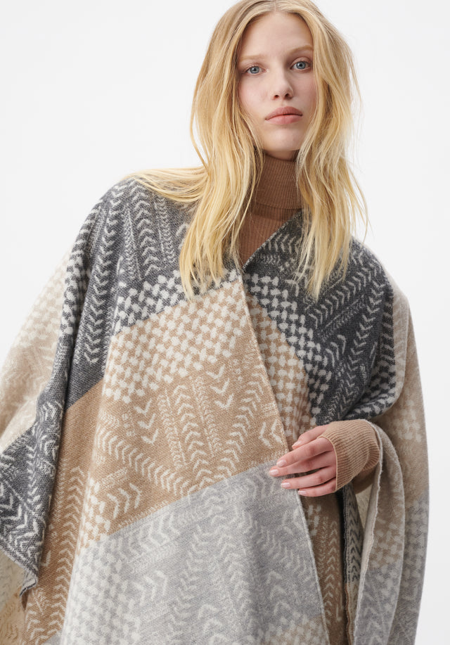 Poncho Pineo heritage star multicolor - Introducing Pineo, our seasonal poncho for fall/winter 23. With color... - 4/8