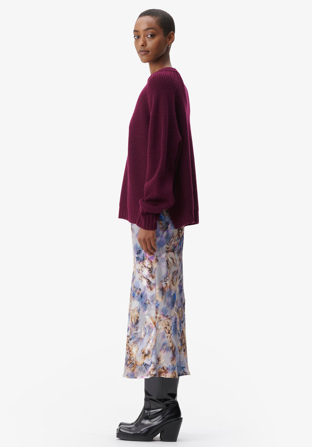 Skirt Sasa spiral shibori - A feminine skirt cut on bias, made of satin viscose,... - 2/6