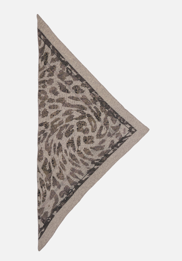 Triangle Flip Leo leo snake - Dieser luxuriös weiche Kaschmirschal in Dreiecksform ist beidseitig bedruckt, so... - 4/7