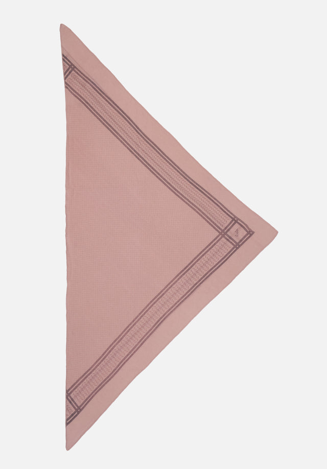Triangle Heritage Double rose flip - For Spring/Summer 23, the luxuriously soft, triangle-shaped cashmere scarf features... - 6/7