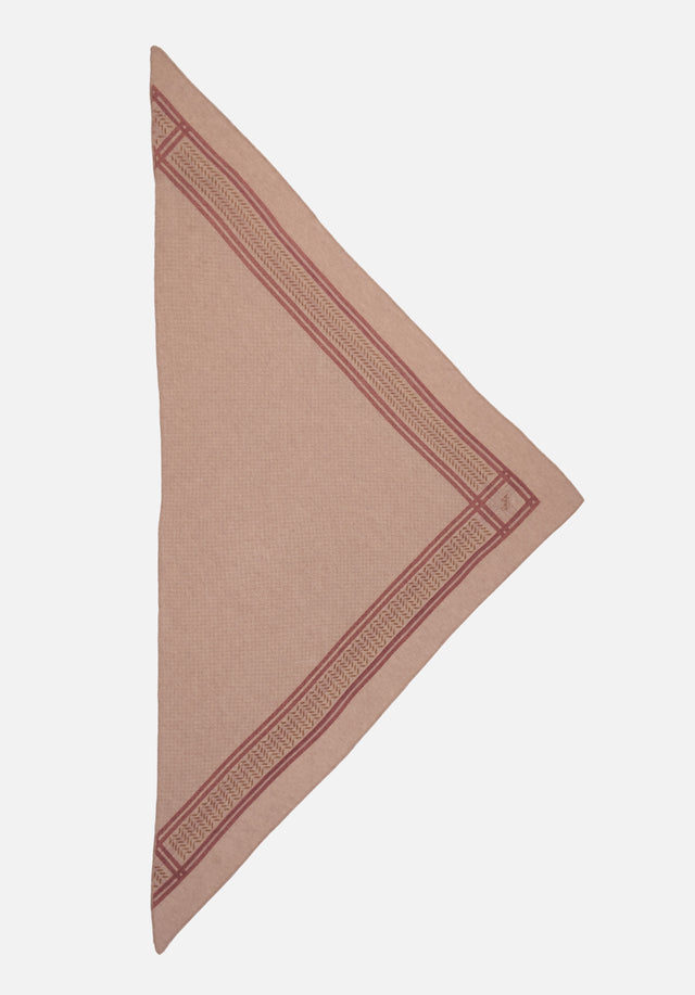 Triangle Heritage Double sand flip - For Spring/Summer 23, the luxuriously soft, triangle-shaped cashmere scarf features... - 4/7