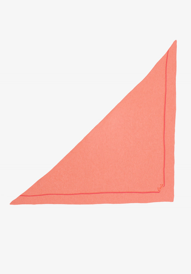 Triangle Solid XS papaya - Now also available in extra small, this ultra-soft cashmere scarf...
