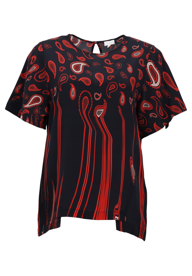 Pre-loved Top Zinnia Paisley - M Stretched Paisley Fire - This item has been loved by someone before you, but...
