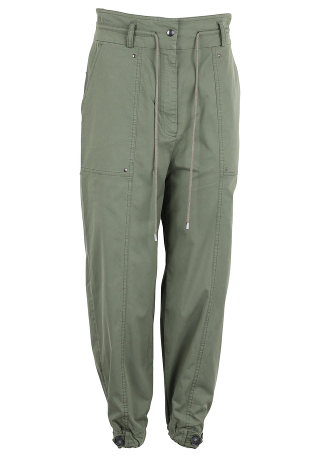 Pre-loved Pants Pirja - S olive - This amazing pair of lightweight cargo pants is made from...
