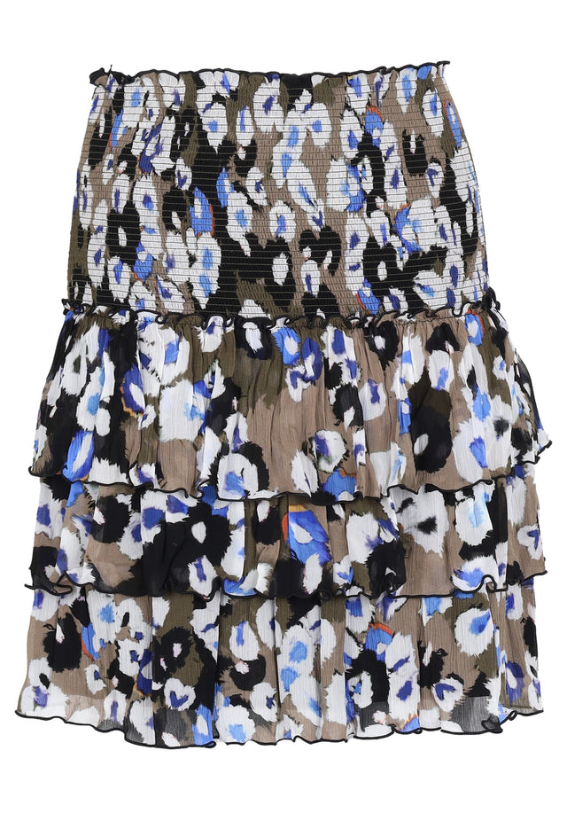 Pre-loved Skirt Sylvana - XS Liquid Leo Blue - A lightweight mini skirt made of 100% viscose fabric with... - 1/1
