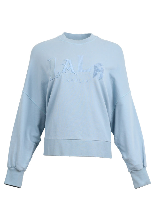 Pre-loved Sweatshirt Izaya - XS Light Blue - This sporty but feminine Sweatshirt is made of soft cotton...

