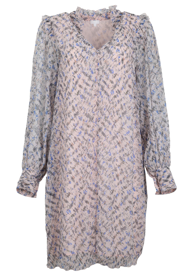Pre-loved Dress Dimi - XS Cheetah Kufiya Blush - A lightweight and uncomplicated tunic dress with delicate sleeves and... - 1/1