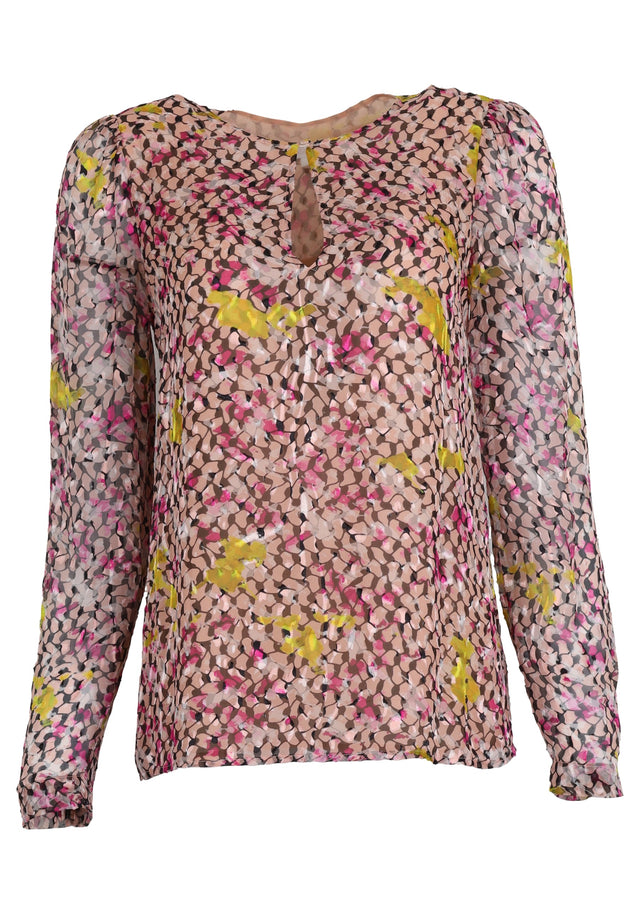 Pre-loved Top Thilda - S Kufiya Cosmos Pink - Tessa is the hippie blouse you'll reach for all summer... - 1/1