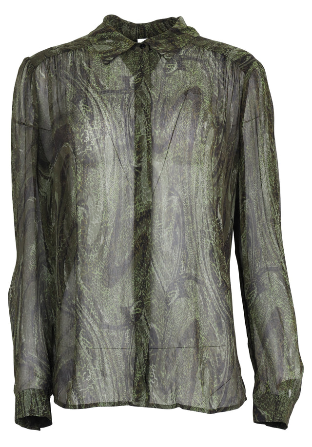 Pre-loved Blouse Bling - XL agate green - No matter what you're wearing, this versatile blouse will look...
