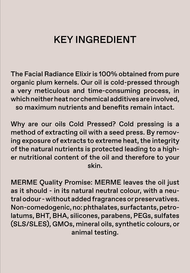 Facial Radiance Elixir no - 100% Organic Cold Pressed Plum Oil WHAT IS IT? LALA... - 4/7