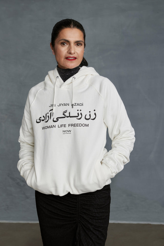 Support Hoodie white -   As a sign of solidarity - our founder Leyla...
