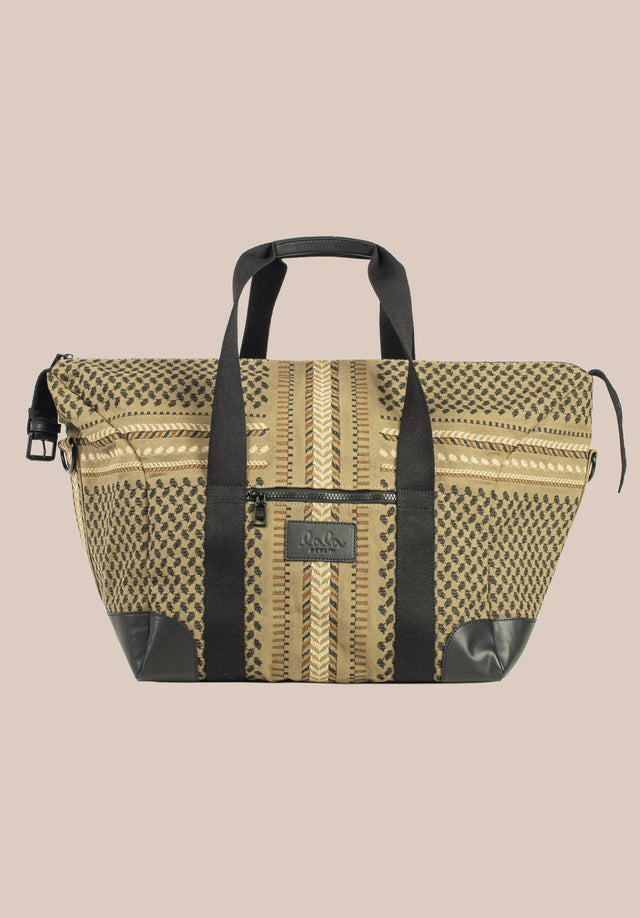 Big Bag Muriel X-Stitch Camel X-Stitch - A spacious weekender bag made of canvas, finished with high... - 11/11