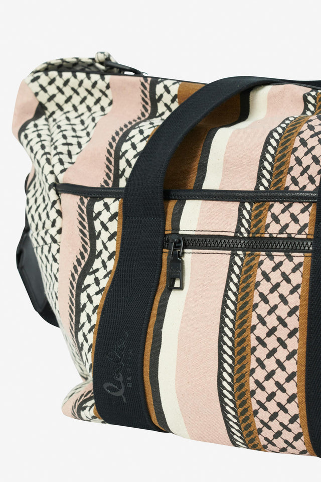 Big Bag Muriel multicolor rose - Muriel in a block Stripe design, inspired by the fall/winter... - 3/7