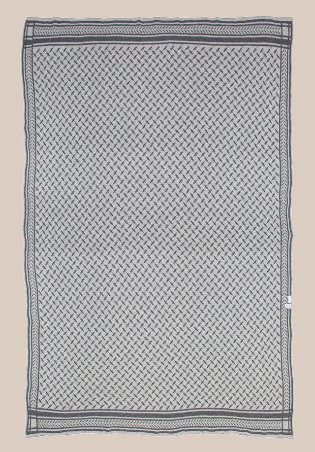 Blanket Trinity Classic Lubecca Flanella - Eine weiche und luxuriöse Kaschmirdecke mit einem Jaquard-Muster in zwei... - 4/4