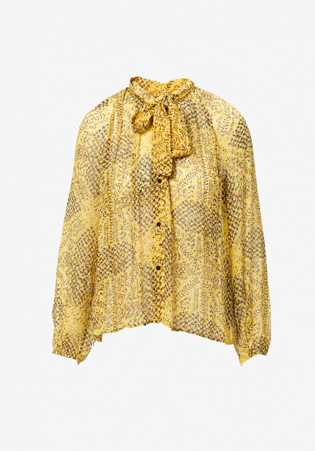 Blouse Brooks heritage star yellow - A warm curry yellow is adorned with our seasonal heritage... - 6/6
