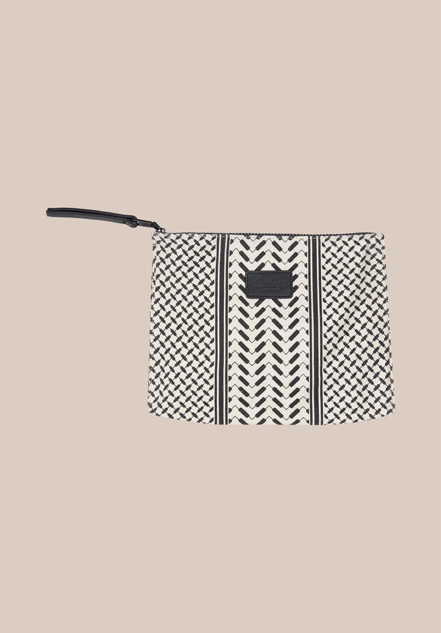 Cosmetic Bag Pili Heritage Off-White_Black - Pili, eine praktische Pouch im klassischen Kufiya Print, abgerundet mit... - 5/5