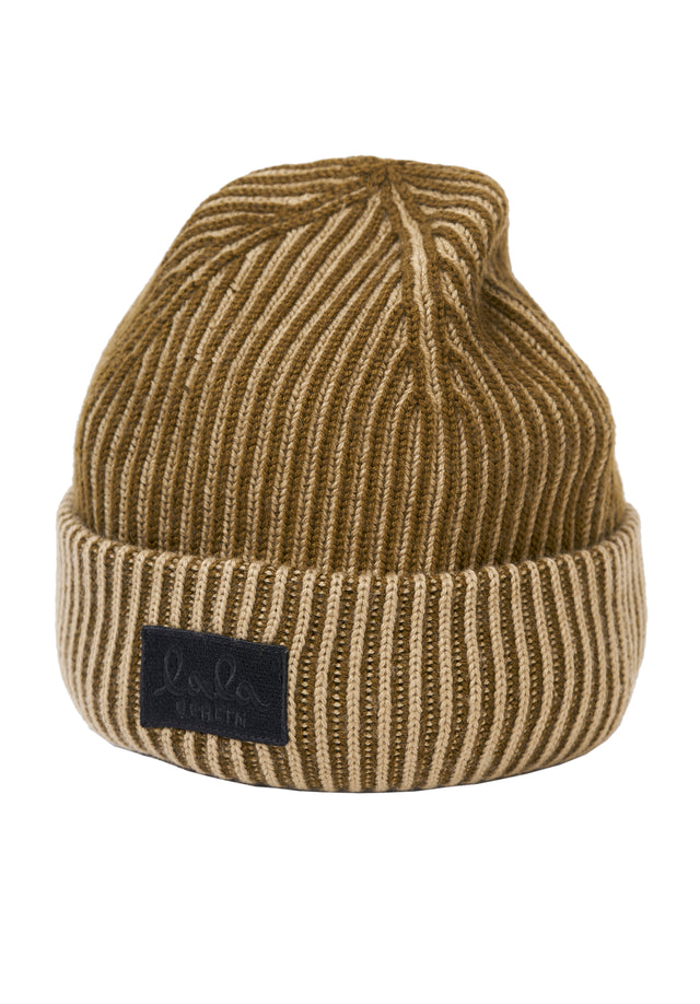 Cap Lines dusty olive - Featuring a rib-knit structure and soft wool blend, this cozy... - 4/4