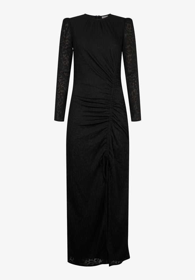 Dress Doree black leo - Extravagant und doch unkompliziert. Ein Kleid aus elastischem Jersey mit... - 4/4