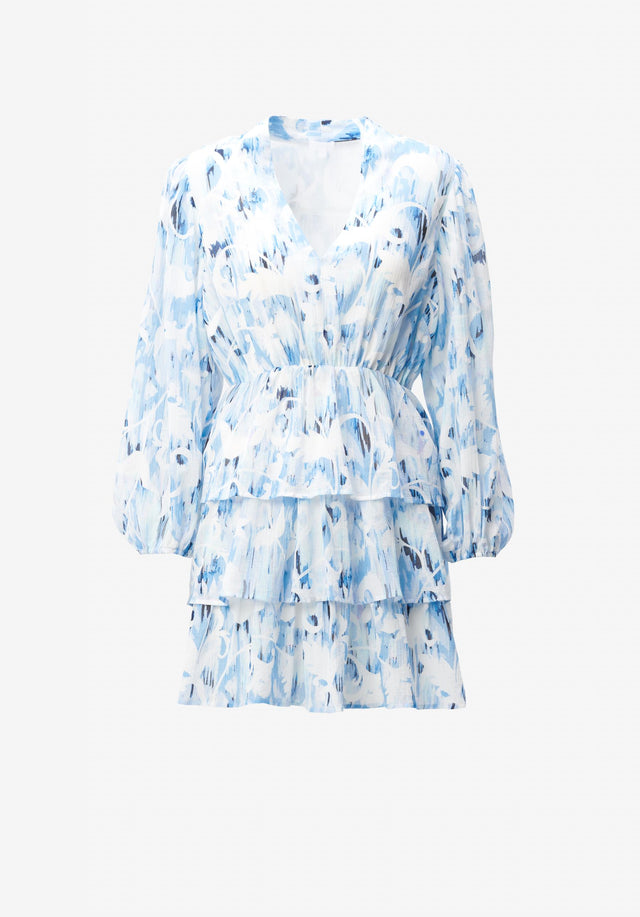 Dress Danuta floral fountain blue - Darf ich vorstellen: Danuta, das unverzichtbare Minikleid, das mit viel... - 2/2