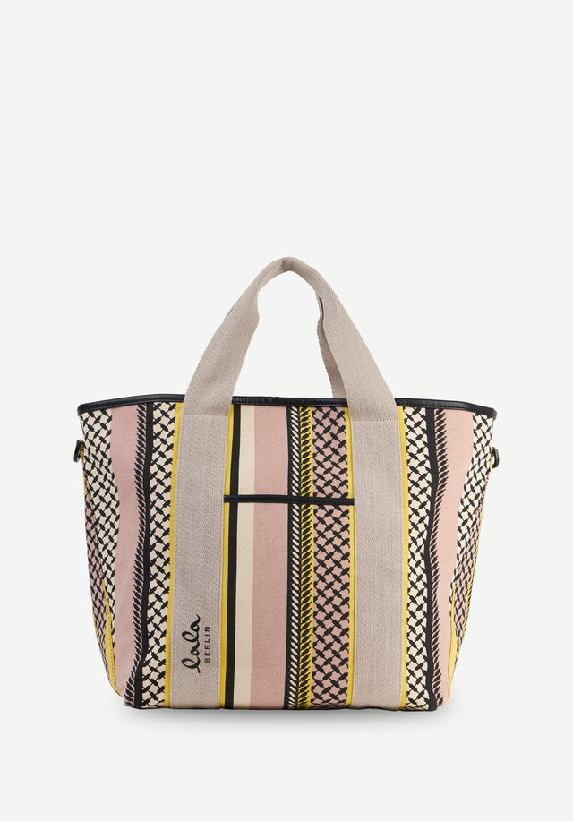 East West Tote Maggie multicolor mango - Made from screen-printed cotton canvas, Maggie features the lala Berlin...
