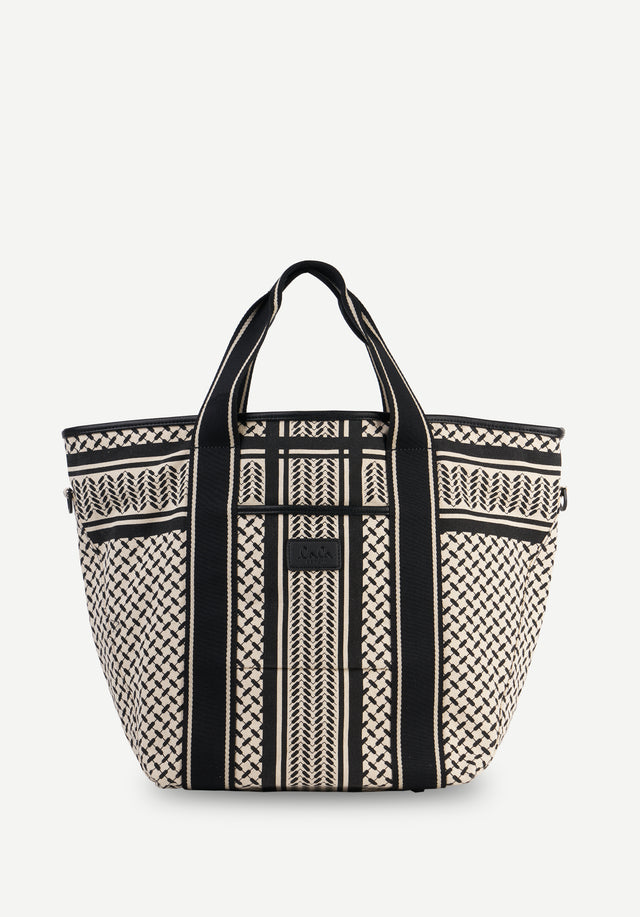 East West Tote Marin heritage stripe black - As classic as they come, but with a modern twist....
