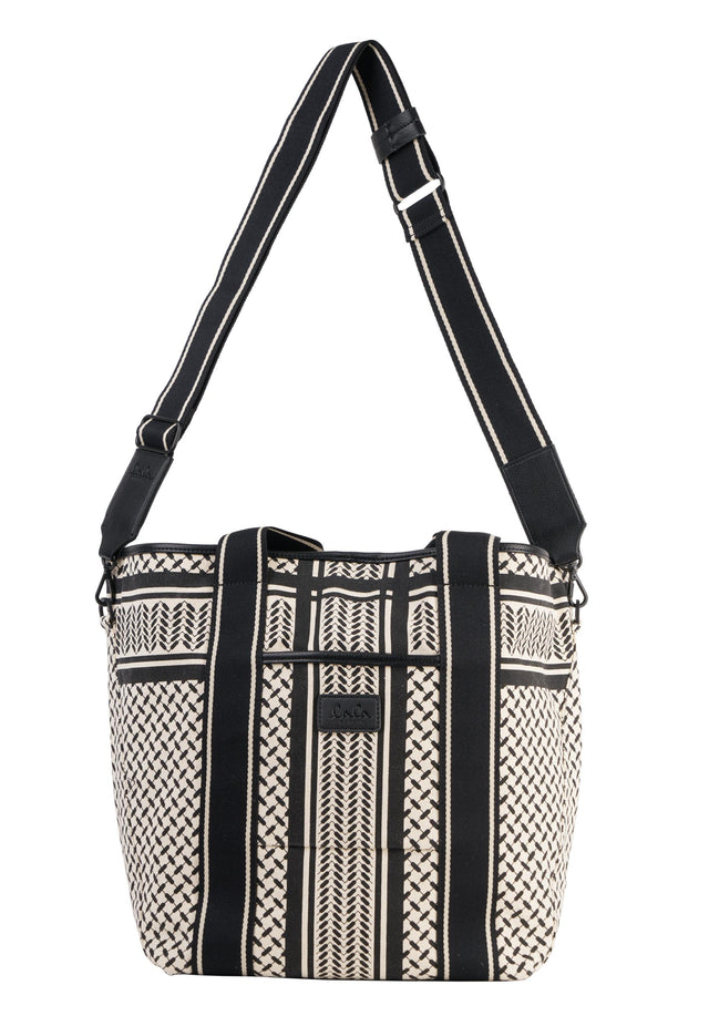 East West Tote Marin heritage stripe black - As classic as they come, but with a modern twist.... - 2/5
