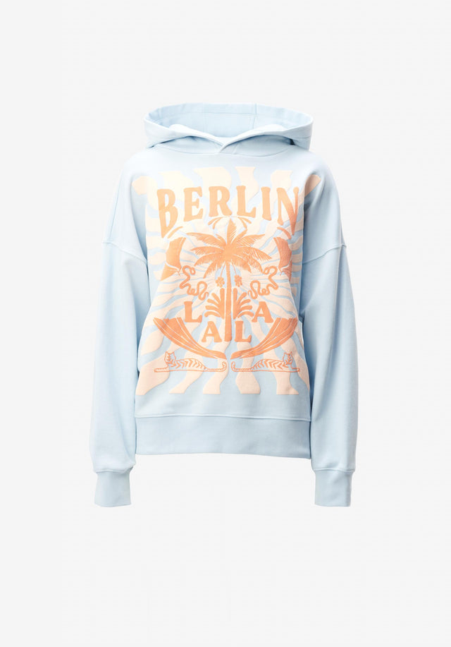 Hoodie Irina sunset palm cashmere blue - The Irina hoodie boasts a relaxed silhouette, providing both style... - 2/2