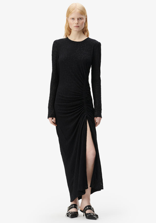 Dress Doree black leo - Extravagant und doch unkompliziert. Ein Kleid aus elastischem Jersey mit...
