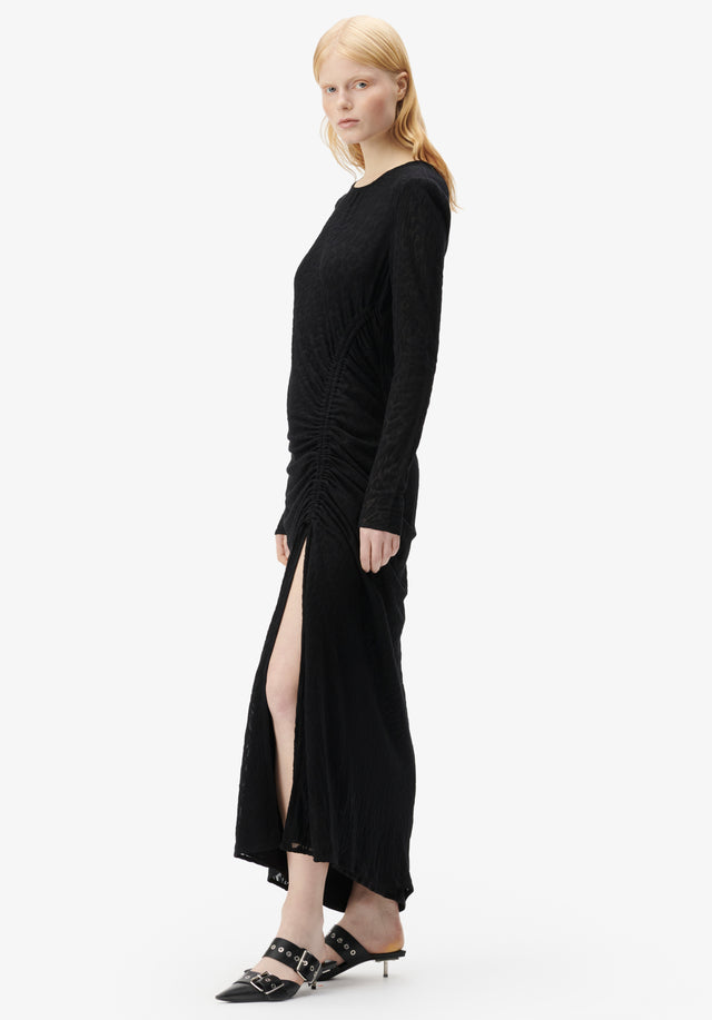 Dress Doree black leo - Extravagant und doch unkompliziert. Ein Kleid aus elastischem Jersey mit... - 2/4