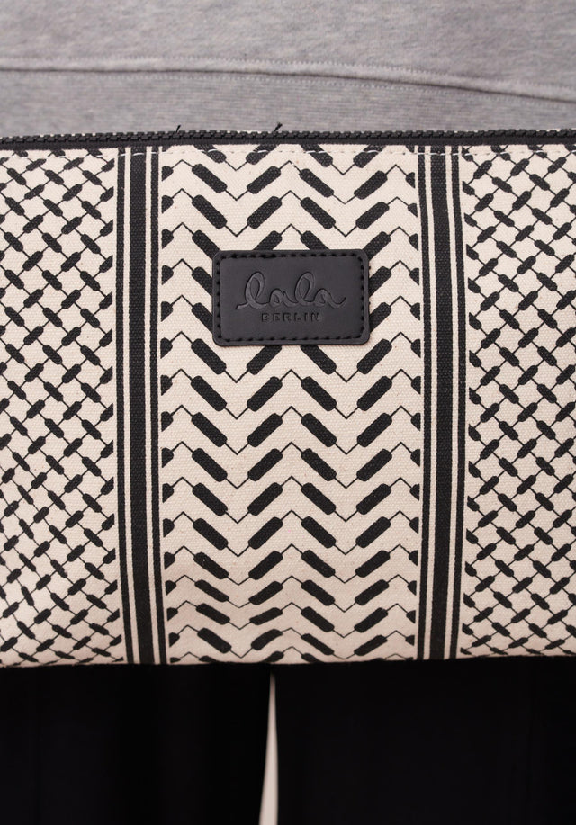 Cosmetic Bag Pili Heritage Off-White_Black - Pili, eine praktische Pouch im klassischen Kufiya Print, abgerundet mit... - 3/5