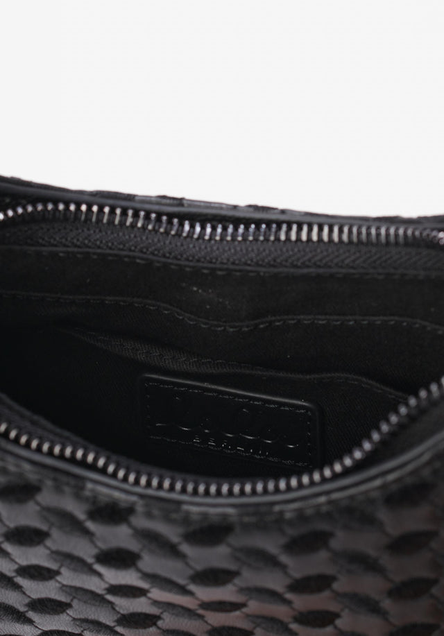 Mini Shoulderbag Mesca heritage embroidery black - Die Mini-Schultertasche Mesca ist aus hochwertigem veganem Leder gefertigt, das... - 4/4