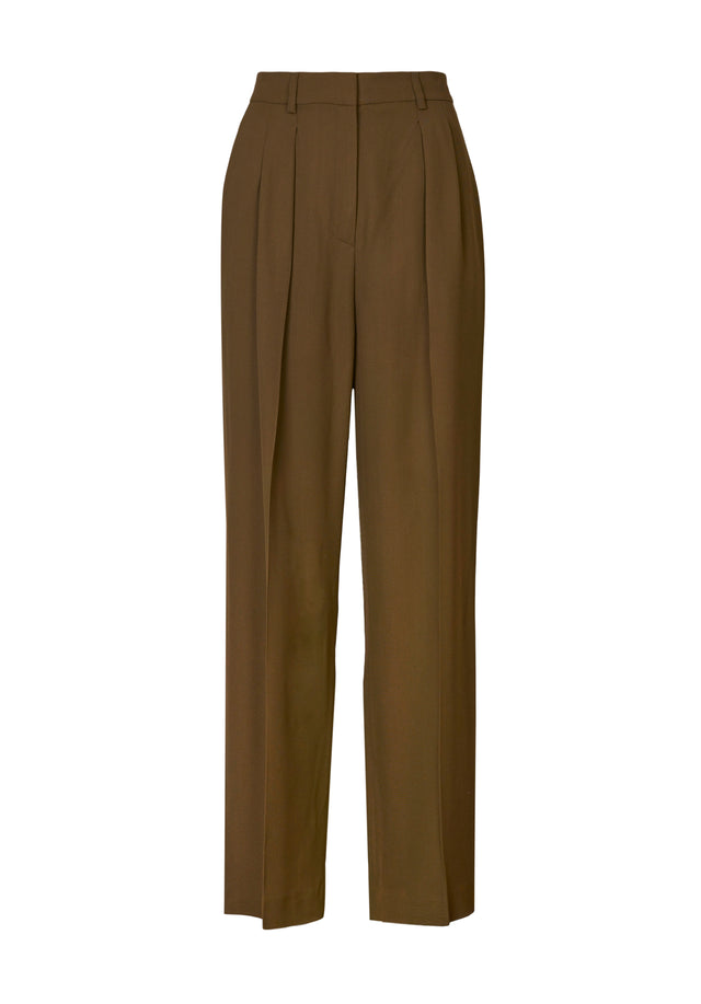 Pants Pony cedar - Elegant, wide-leg suit pants with a modern vintage touch. Pintucks... - 9/9