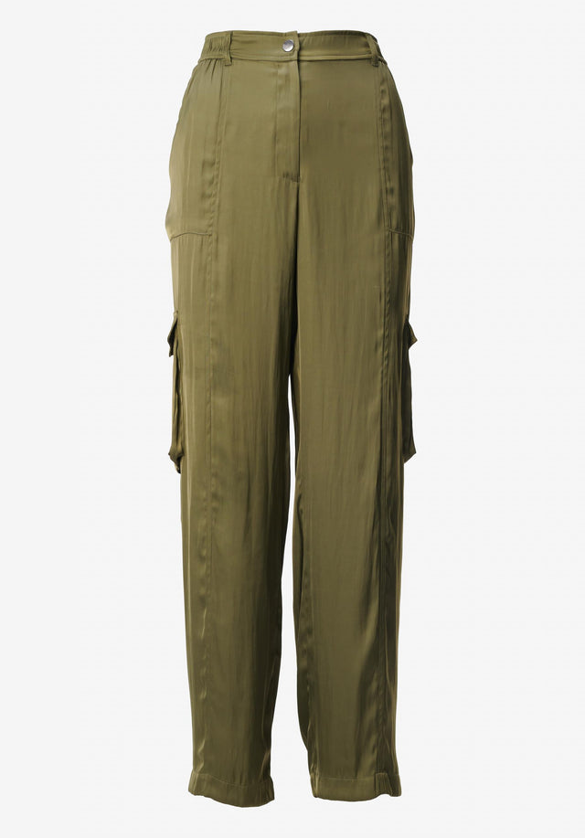 Pants Pekka olive night - These lightweight pants are made from a liquid fabric that... - 2/2